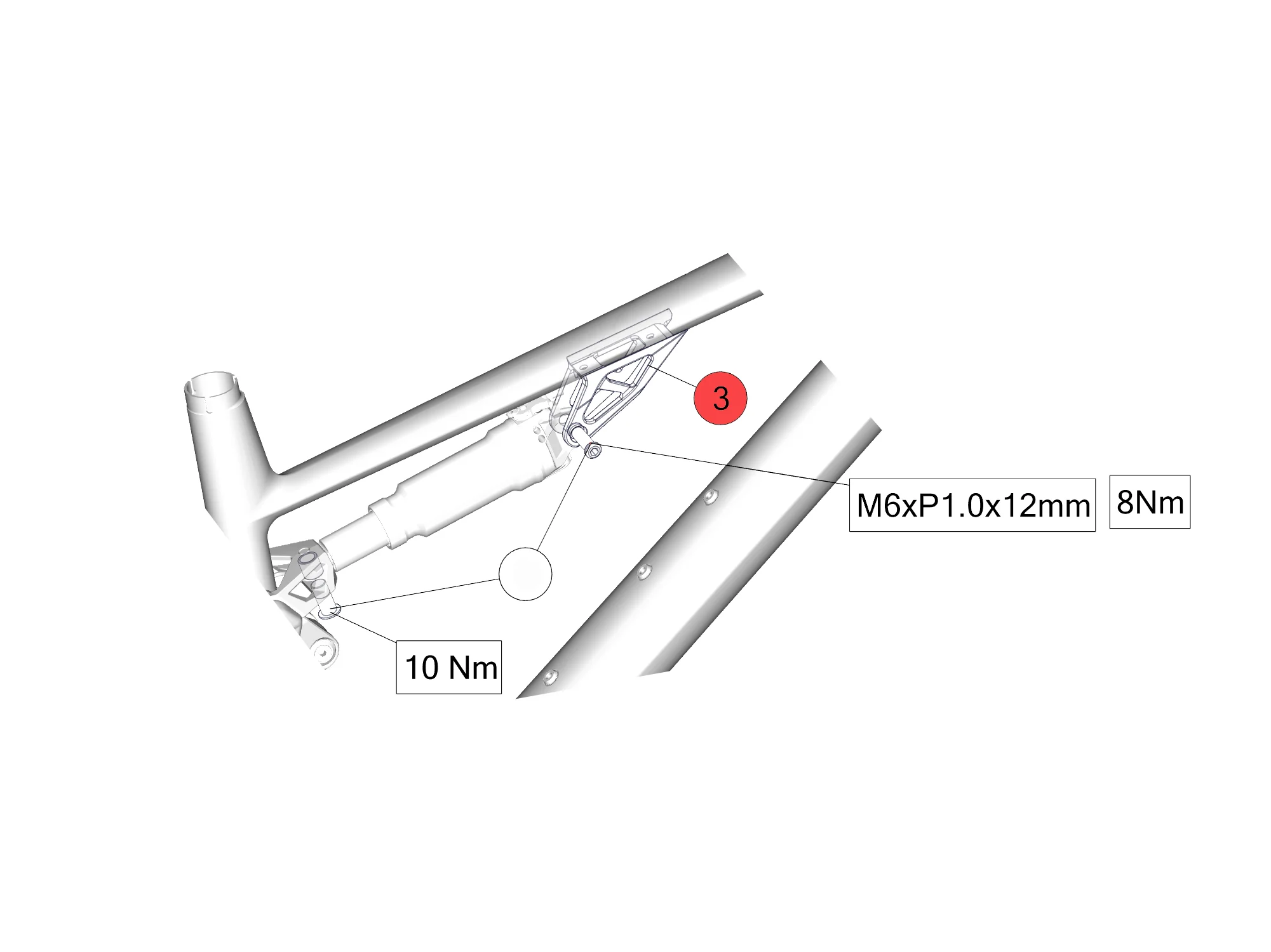 FS / FS LT Top Tube Shock Mount - Image 2