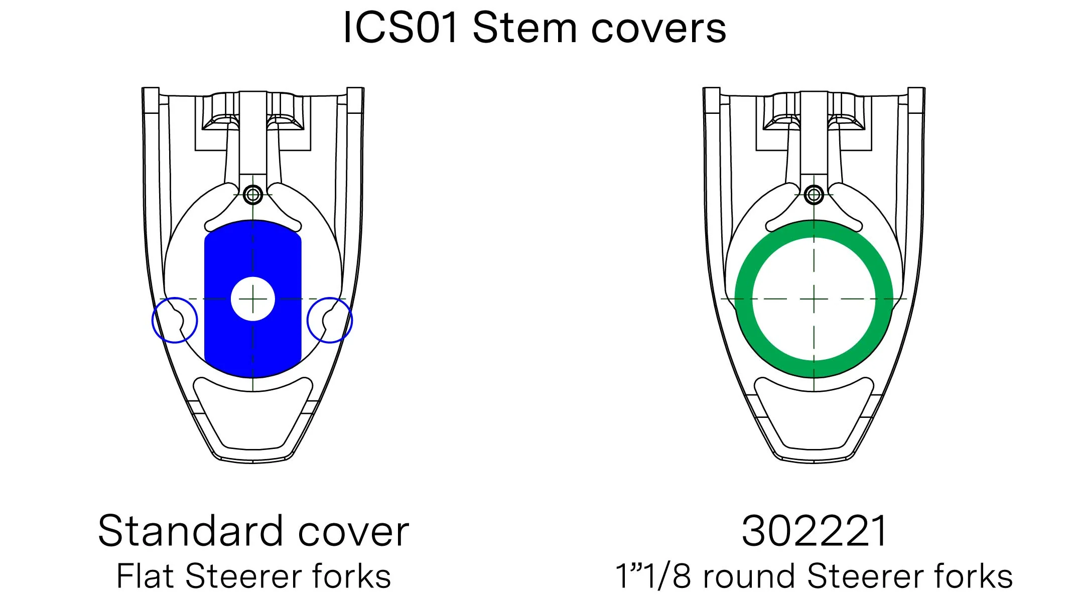 Stem ICS01 Lower Stem Cover-Round Steerer - Image 2