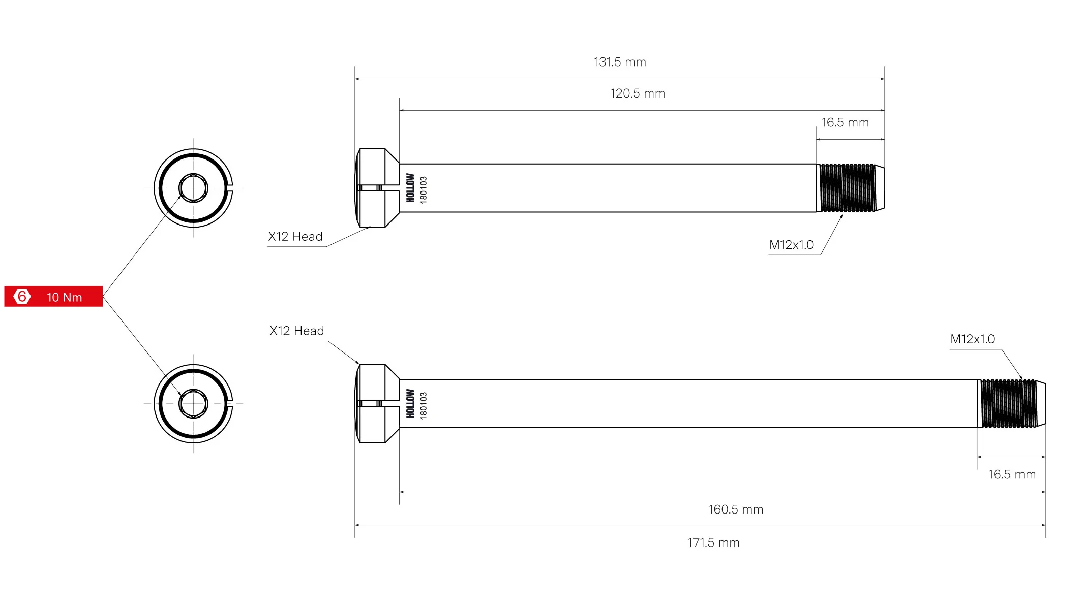 Thru Axle Kit - No 2 - Image 2