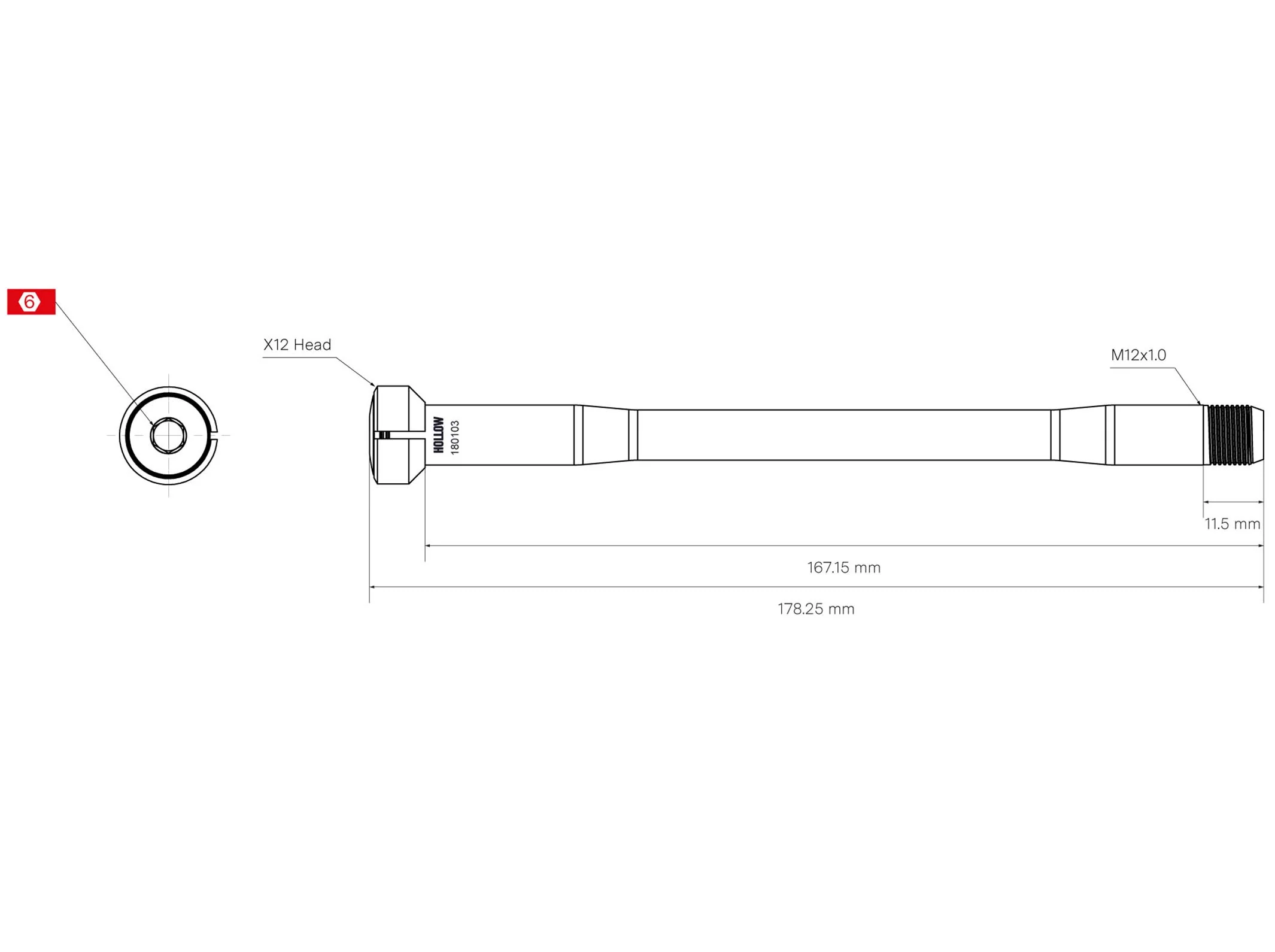 Thru Axle Kit - No 4