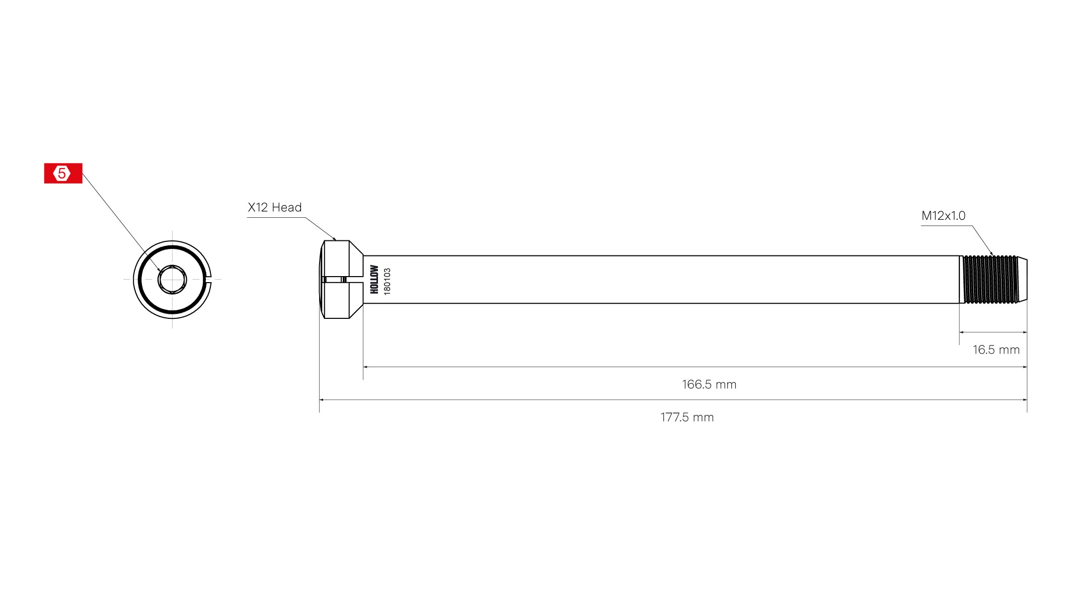 Thru Axle Kit - No 5 - Image 2